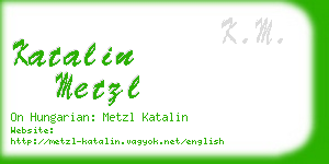 katalin metzl business card